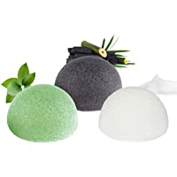 Esponja Konjac Facial 100% Naturales- Esponja Exfoliante Facial- 3PCS Esponja Konjac Cuidado de la Piel Facial y…